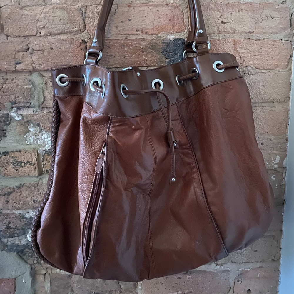 BCBGmaxazria large brown tote/weekender bag
